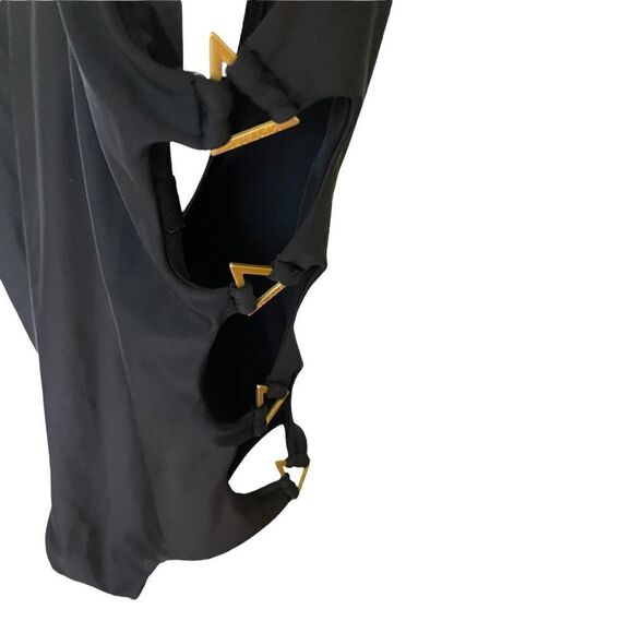 Swiminista Sustainable Black Open sides Swimsuit - Triangles - XL - Picture 6 of 7